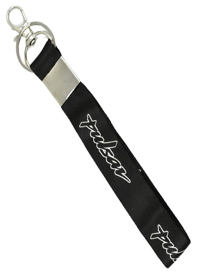 AFH Black Sport Racing Long Fabric Clothing Key Chain for Pulsar Bike